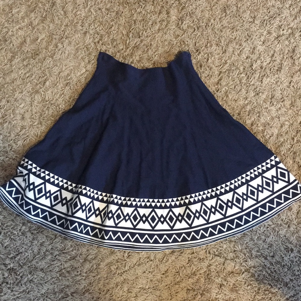 Navy blue high waisted skirt from Francesca’s